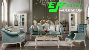 kursi Tamu Minimalis Moderen Duco Putih kendedes
