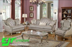 Kursi Tamu Sofa Ukir Duco Silver Majeati