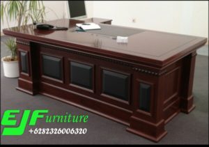Meja Direktur Minimalis Kayu Jati Manohara