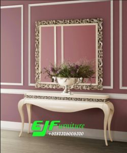 Jual Set Meja Console Ukir Duco Modern Rosemalah