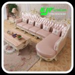 Jual Kursi Tamu Sofa Sudut Ukir Jati Terbaru Alonso