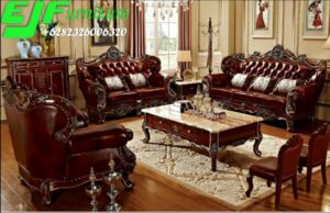 Sofa Tamu shantika Jati Klasik Ukir Jepara