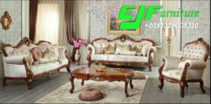 Sofa Tamu Kayu Jati Minimalis Jepara