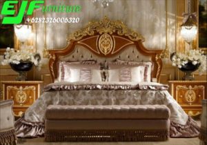 Tempat Tidur Adinda Jati Klasik Ukir Jepara