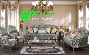 Sofa Tamu Ayla Ukir Jepara Cat Duco