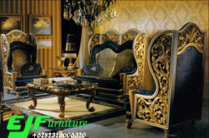 Kursi Tamu Sofa Rania Jati Klasik Ukir Jepara