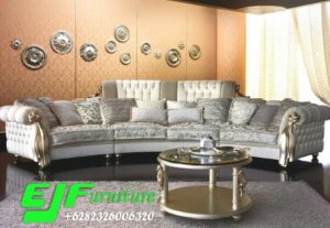 Sofa Tamu Sudut Modern Lengkung Duco