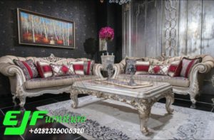 Set Kursi Tamu Putri Ukir Italian Mewah