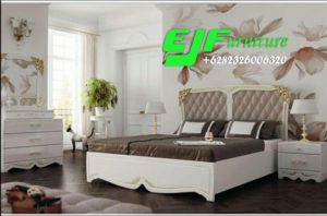 Set kamar Tidur Minimalis Modern Duco Putih Mewah Ardila