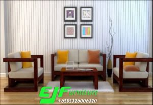 Kursi Tamu Minimalis Jok Kayu Jati Jepara Mewah