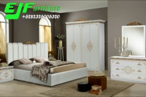 Set Tempat Tidur Minimalis Modern Emas Terbaru