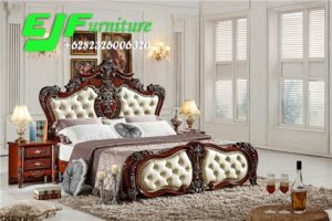 Set Tempat Tidur Ukir French Jati Jepara