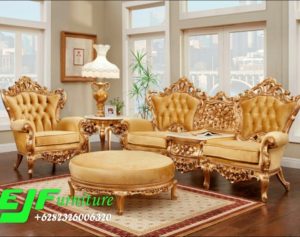 Kursi Sofa Tamu Ukir Jepara Duco Gold 124