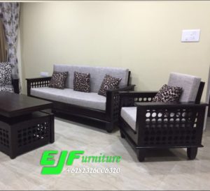 Kursi Tamu Kayu Jati Minimalis Modern 018