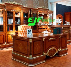 Meja Kantor Modern Kayu Jati Terbaru 012