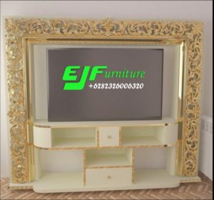 Set Bufet Tv Minimalis Modern Ukir Duco 011