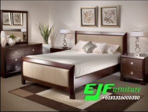 Tempat Tidur Jati Minimalis Terbaru Mewah 049