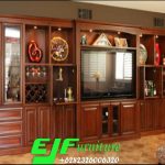 Bufet Tv Ukir Duco Klasik Terbaru 024