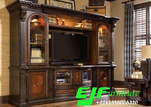Bufet Tv Jati Klasik Ukir Jepara 022