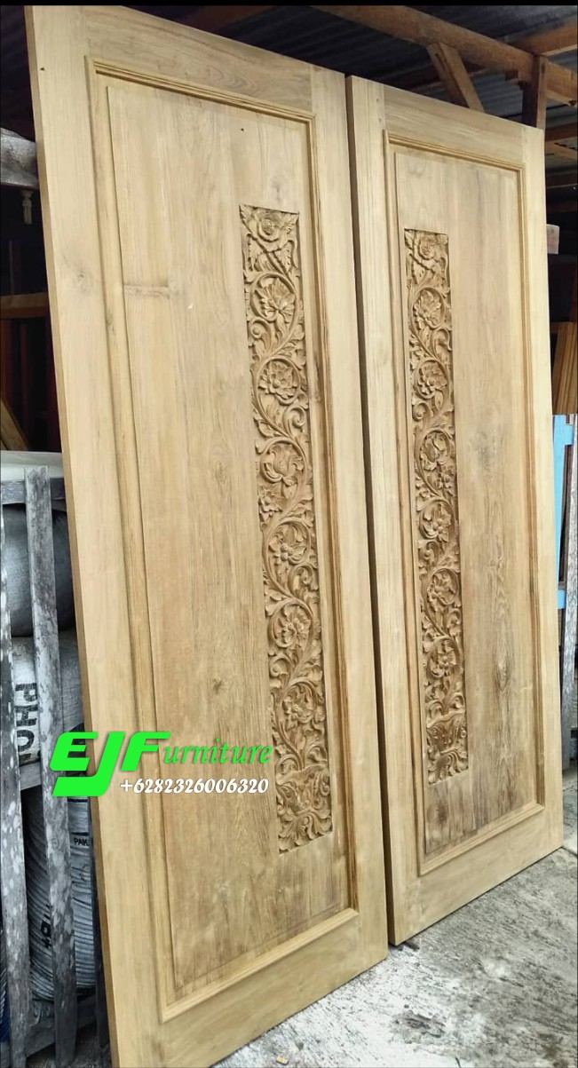 Jual Pintu Rumah Ukir Jati Jepara Model Terbaru 014 - Edy ...