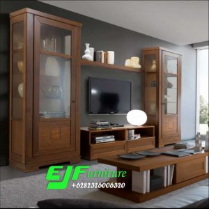 Set Bufer Tv Minimalis Modern Kayu Jati 026