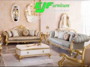 Set Sofa Tamu Ukir Mewah Duco Emas Terbaru 274