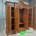 Lemari Pakaian Ukir Gebyok Kayu Jati Terbaru 025