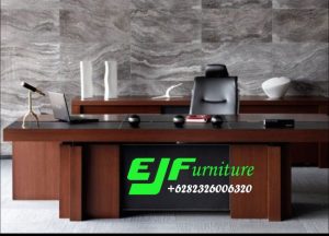 Meja Kantor Minimalis Jati Jepara Terbaru  014