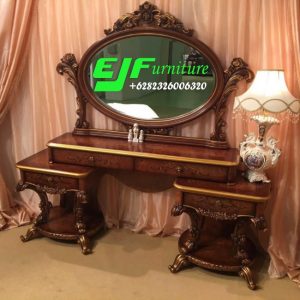 Meja Rias Ukir Jati Jepara Disain Terbaru 09