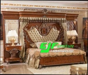 Set Kamar Tidur Ukir Jati Jepara Terbaru 060