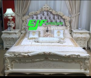 Set Kamar Tidur Ukir Mewah Asli Jepara Duco 62