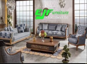Set Sofa Tamu Jati Minimalis Mewah Klasik 277