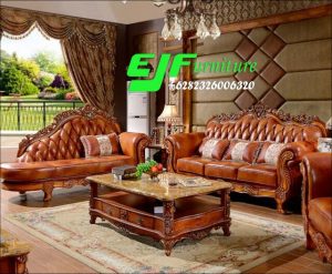 Sofa Tamu Ukir Jati Jepara model Terbaru 287
