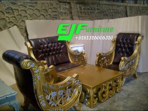 Sofa Tamu Ukir Rafi ahmad Duco Emas 290