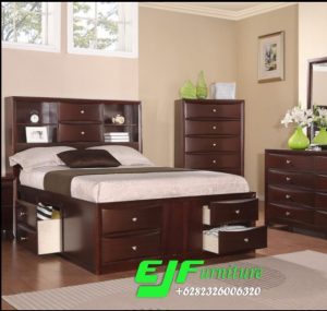 Tempat Tidur Minimalis Modern tipe Laci Terbaru 90