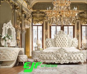 Tempat Tidur Ukir Terbaru Duco Putih 082