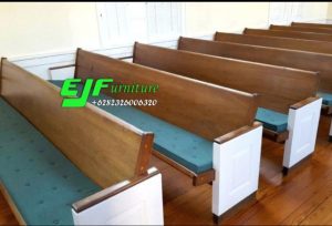 Bangku Gereja Kayu Jati Minimalis Duco Ukuran 250