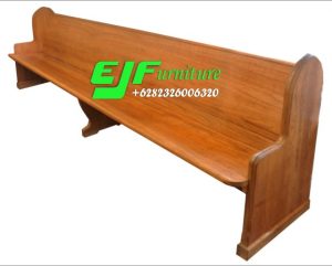 Bangku Gereja Minimalis Kayu Jati Jepara Terbaru