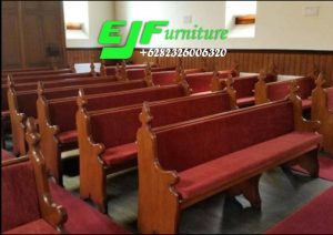 Bangku Gereja Minimalis Kayu Jati Model Terbaru 09