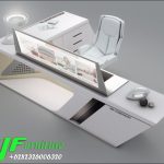 Meja Kantor Minimalis Modern duco Model L