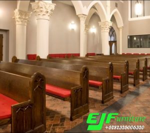 Bangku Gereja Kayu Jati Terbaru 15