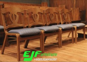 Bangku Kursi Gereja Kayu Jati Terbaru 14