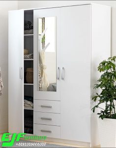 Lemari Pakaian MInimalis Warna Putih 045