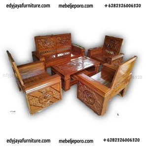 Kursi Tamu Jati Minimalis Murah Terbaru EJ12