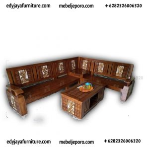 Kursi Tamu Sudut Jati Minimalis Murah EJ 03