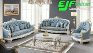 Set Sofa Tamu Jati Ukir Mewah Terbaru