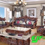 Set Sofa Tamu Ukir Jati Jepara Terbaru