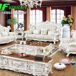 Set Sofa Tamu Ukir Jepara Warna Putih