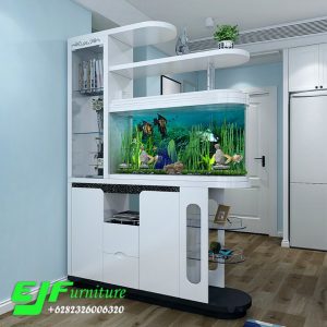 Bufet Partisi penyekat Ruang Tamu Minimalis Modern
