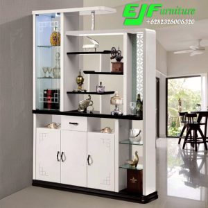 Partisi Penyekat Ruangan Minimalis Putih Andara